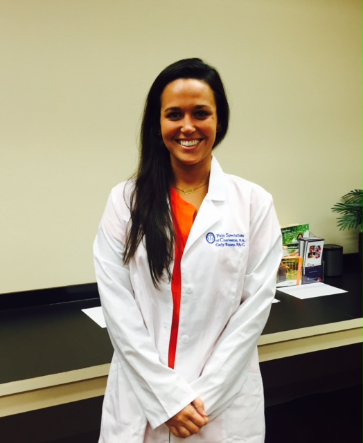 Carly Runey, Certified Physician Assistant at Pain Specialists of Charleston