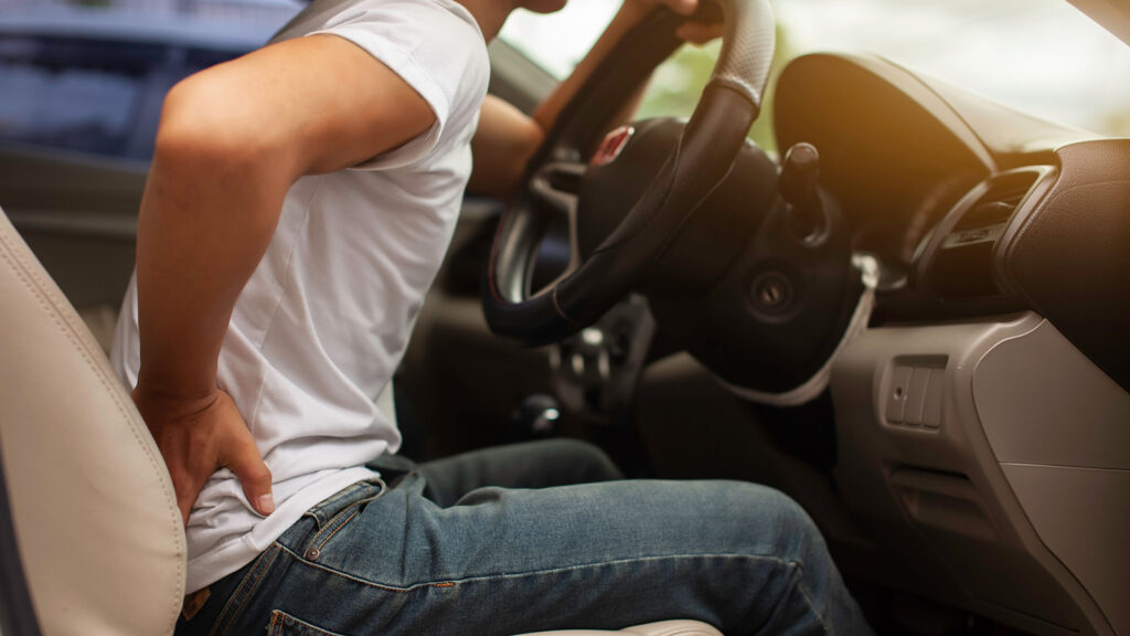 back pain while driving